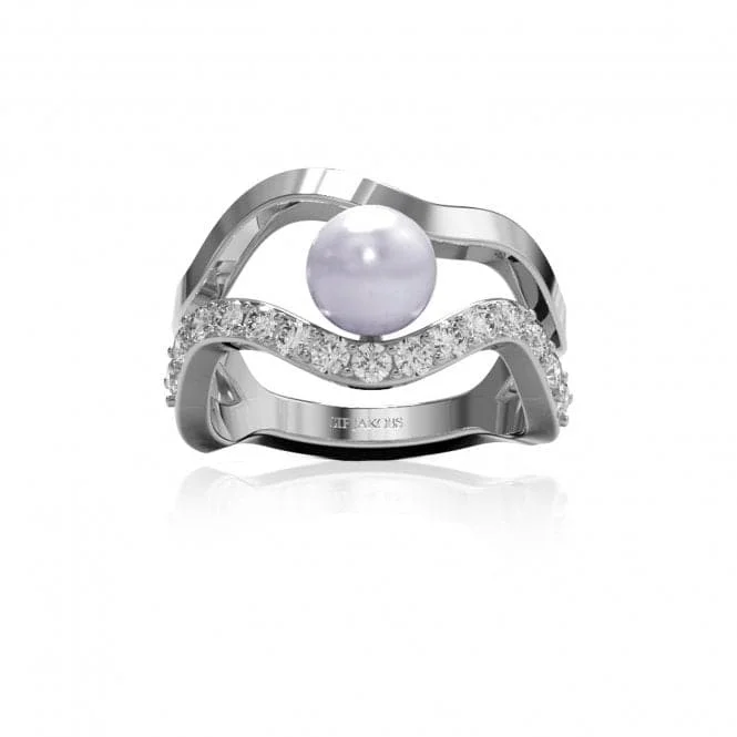 White Zirconia Ponza Ring SJ-R12363-PCZ