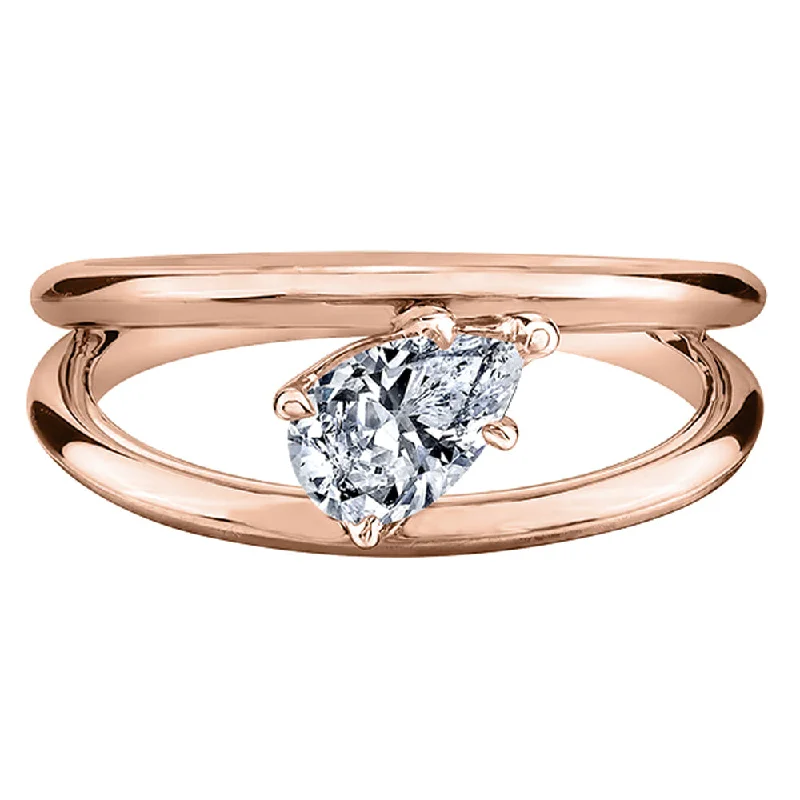 Canadian Pear Shaped Diamond Ring