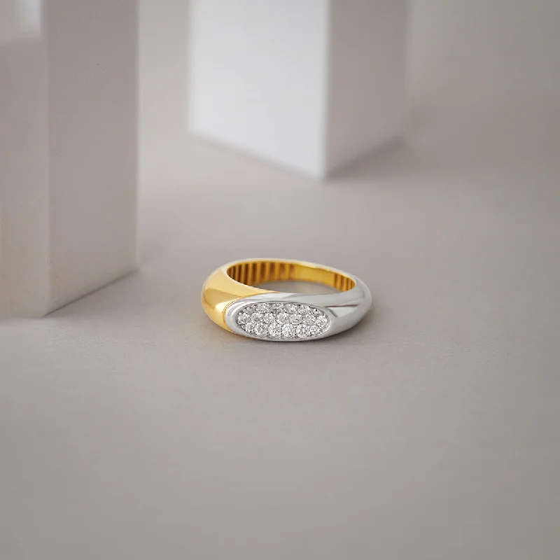 Two-Tone Sliced Ring