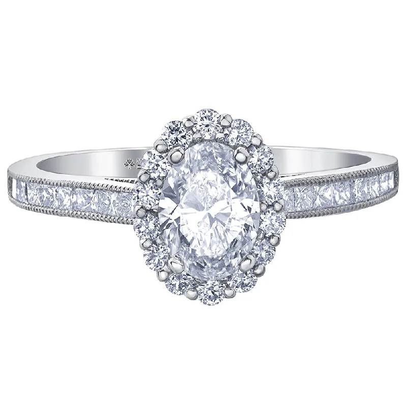 Oval Cut Canadian Diamond Ring