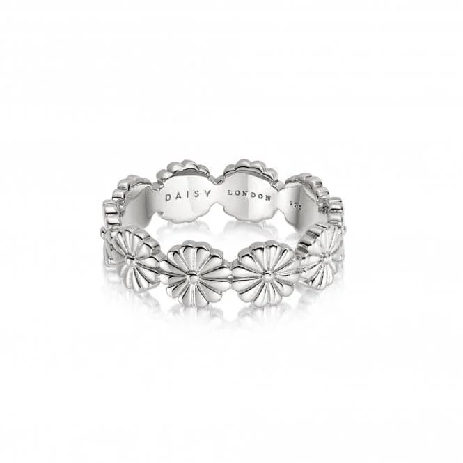 Daisy Crown Band 925 Sterling Silver Ring DR02_SLV