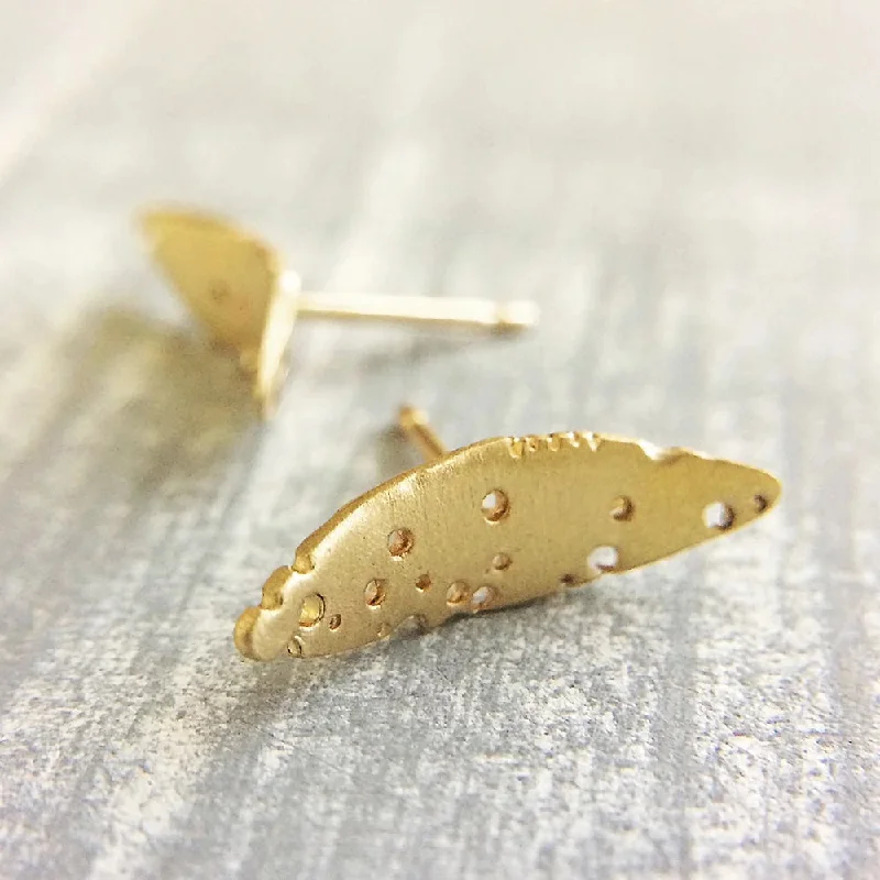 Gold Leaf Earrings