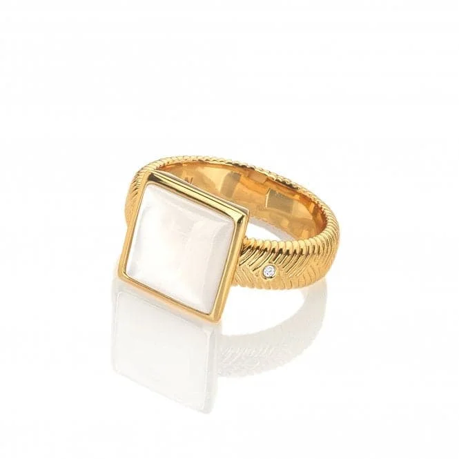 Calm Pearl Square Ring DR247