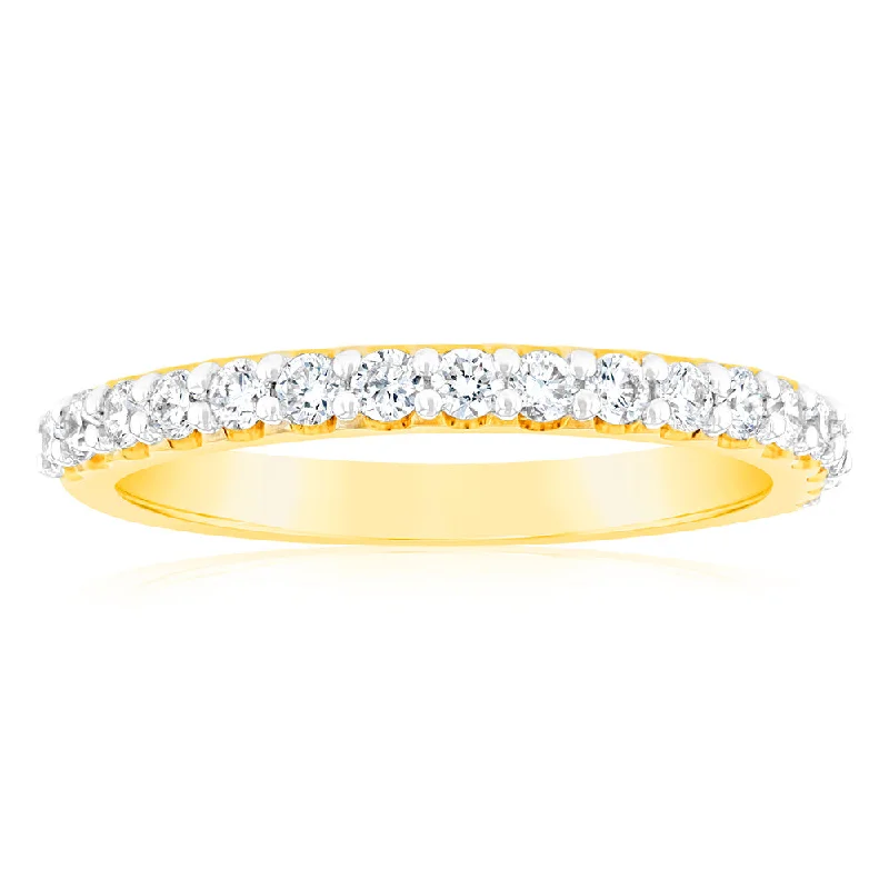 Luminesce Lab Grown Diamond 1/3 Carat Wedding Band 14ct Yellow Gold