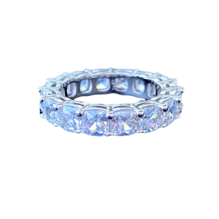 Edrina Cushion Eternity Band Ring