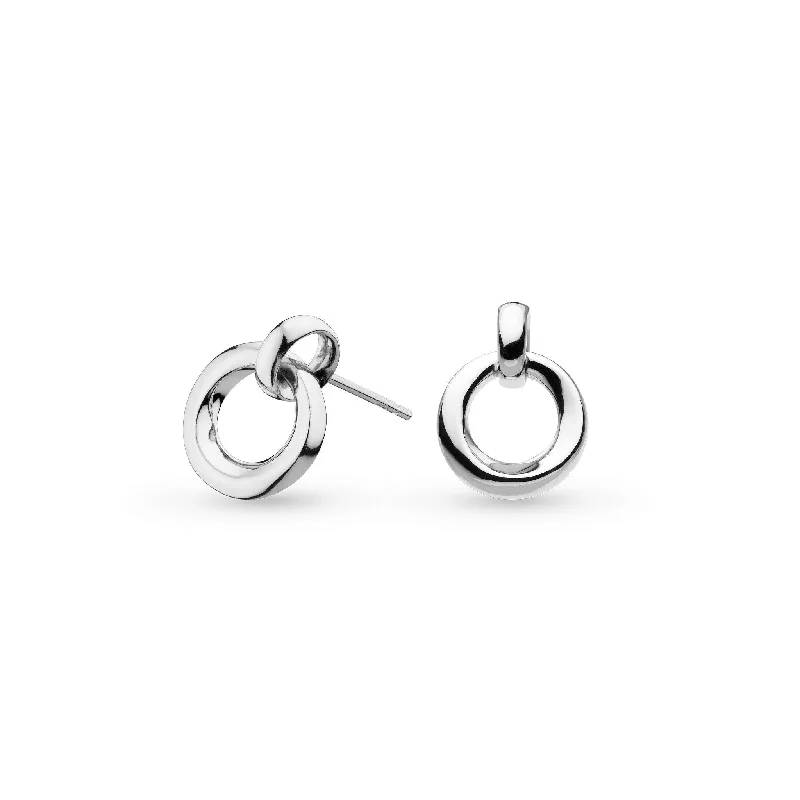 Kit Heath Bevel Cirque Link Stud Earrings