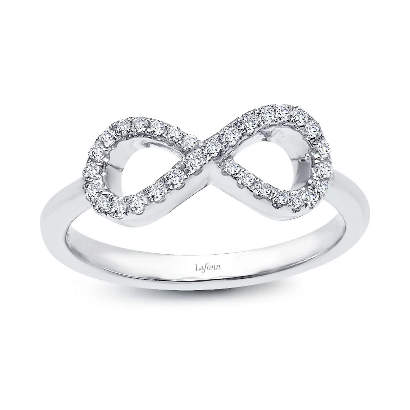 Lafonn Simulated Diamond 0.31ct Infinity Ring R2004CLP