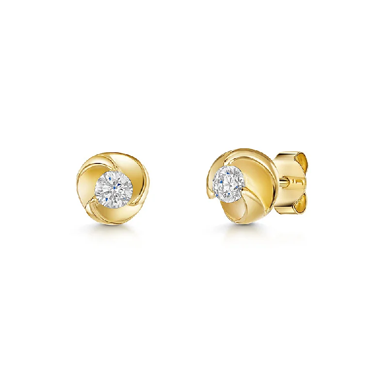 Jools Gold Vermeil Swirl Stud Earrings