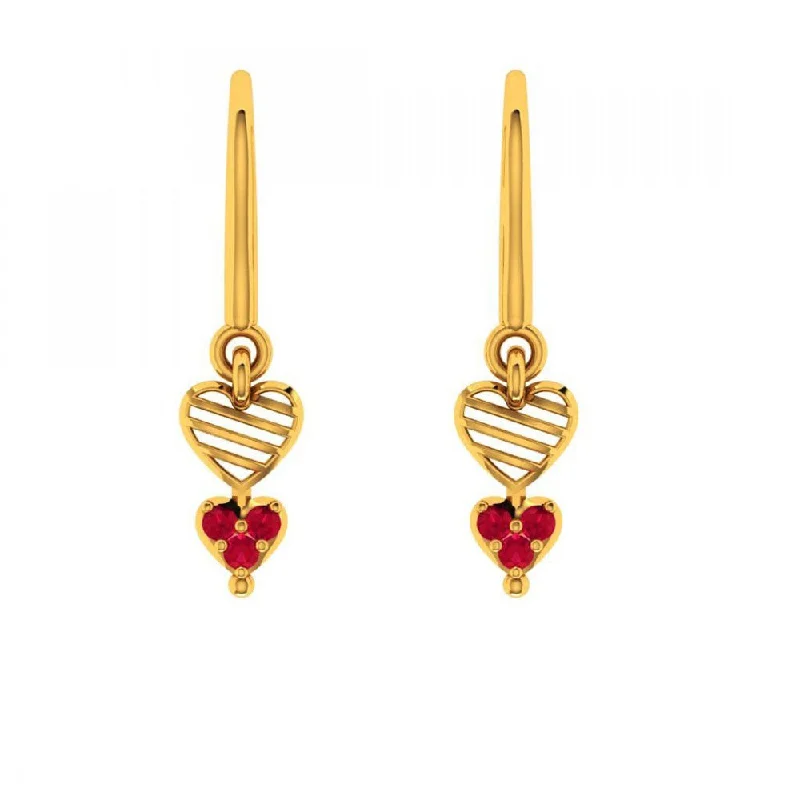 14KT (585) Yellow Gold Earring For Women