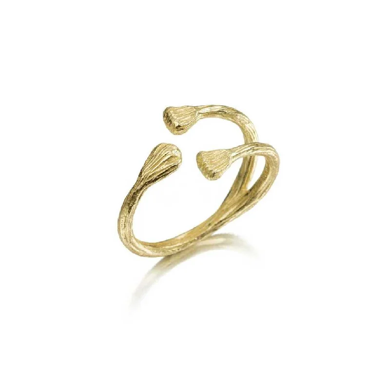 18K Yellow Gold Vermeil Open Ring