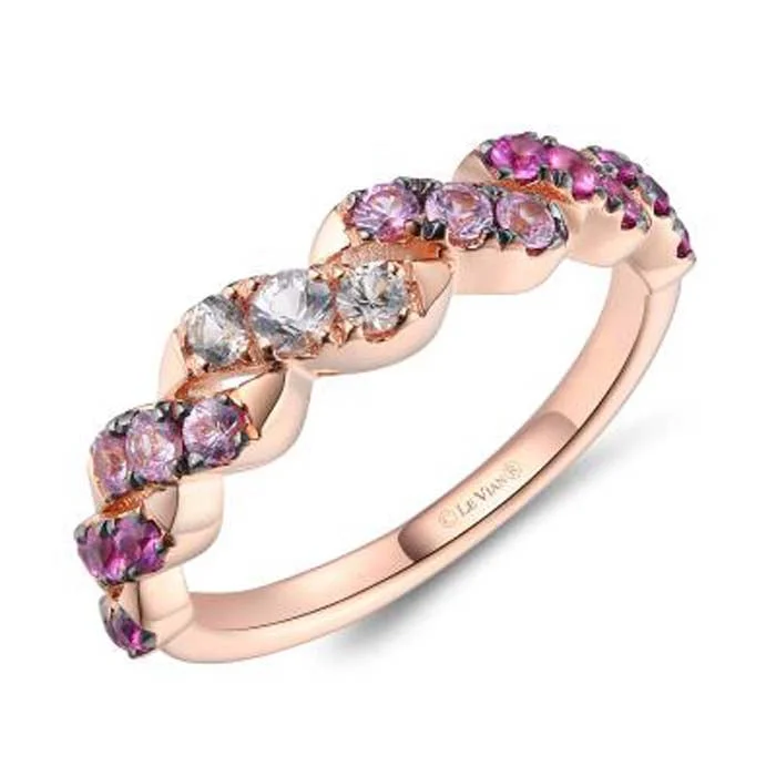 Le Vian Ring featuring Pink Sapphire Ombré in 14K Strawberry Gold