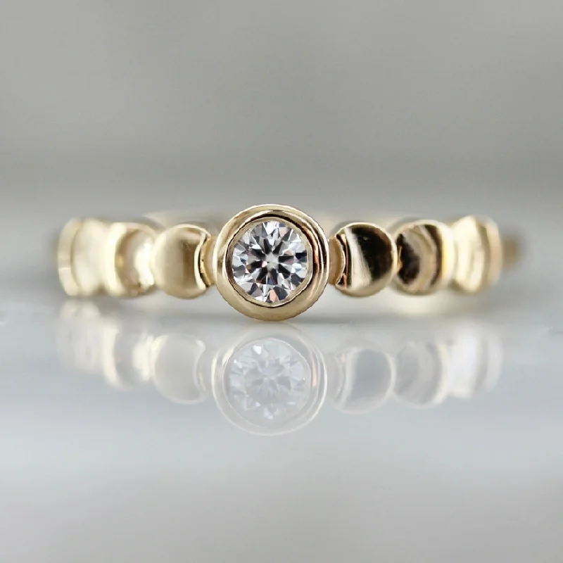 Moon Phase Diamond Ring