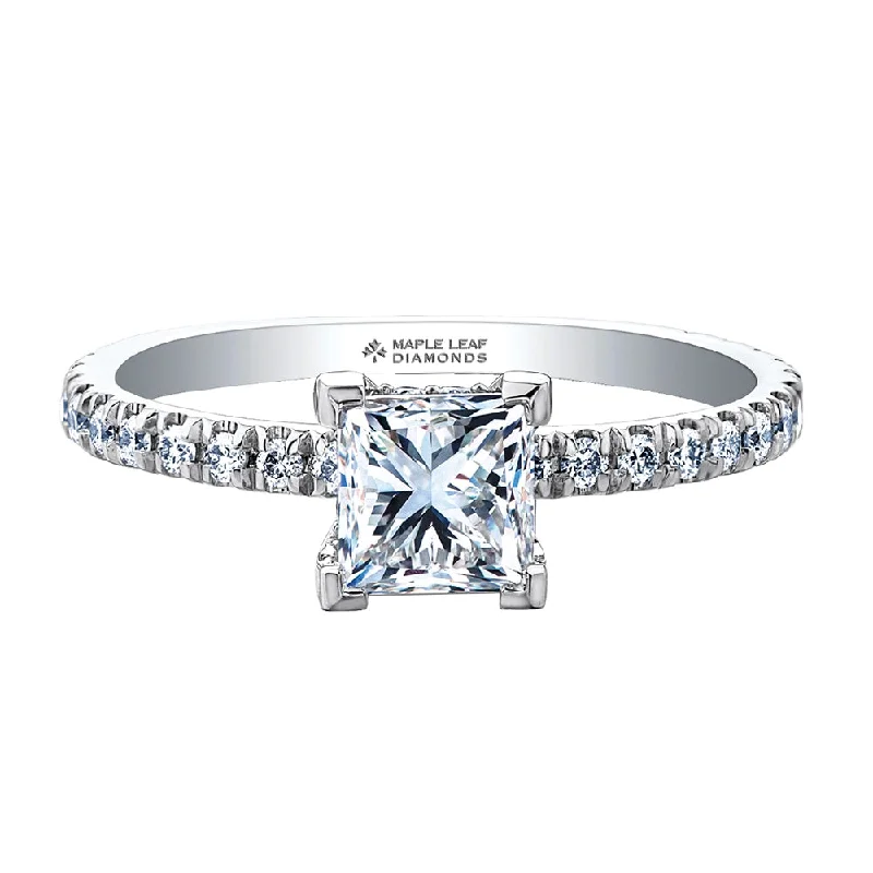 Princess Cut Canadian Diamond Ring