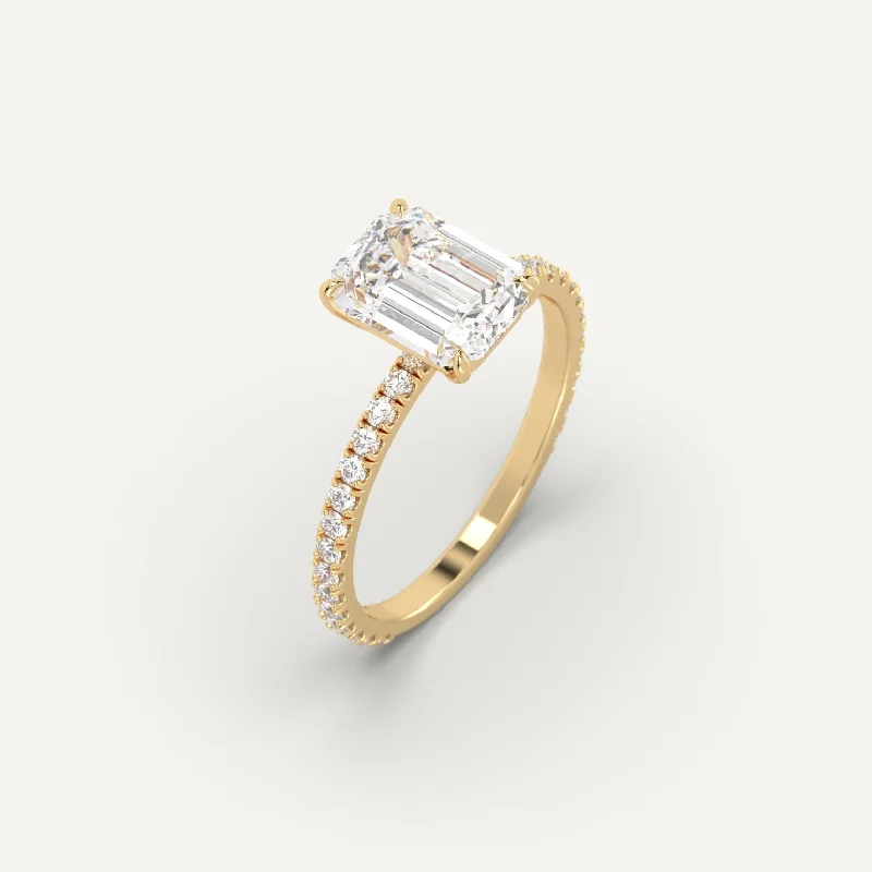 2 carat Emerald Cut Diamond Ring