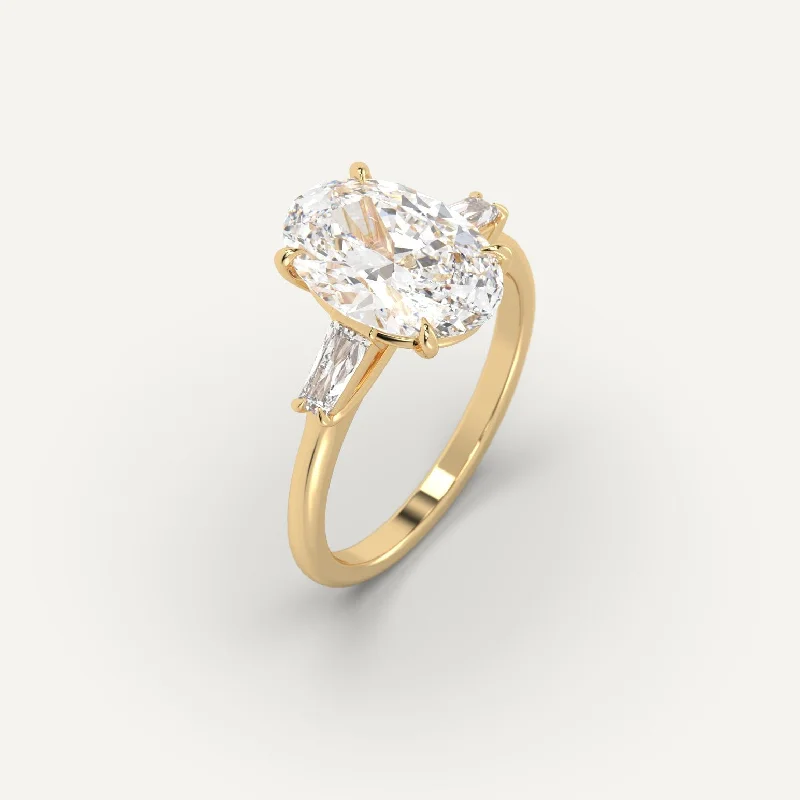 3 carat Oval Cut Diamond Ring