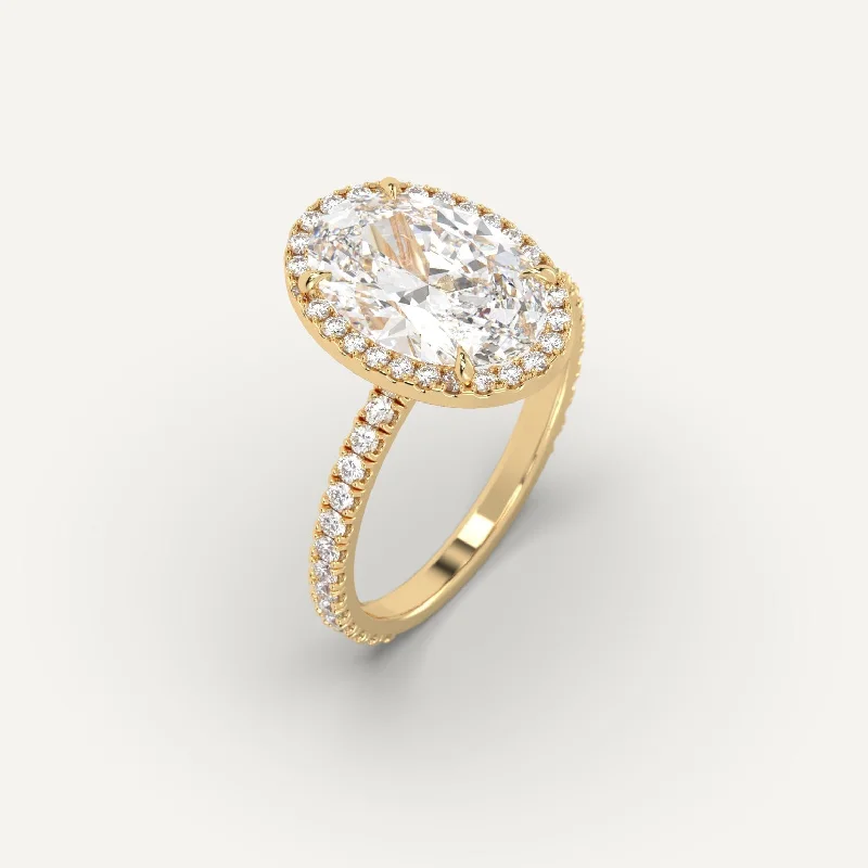 3 carat Oval Cut Diamond Ring