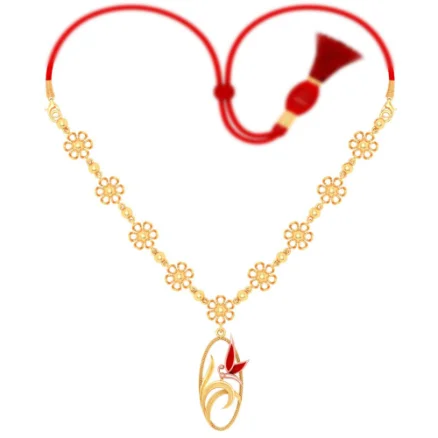 14k Bird Themed Gold Necklace Design For You