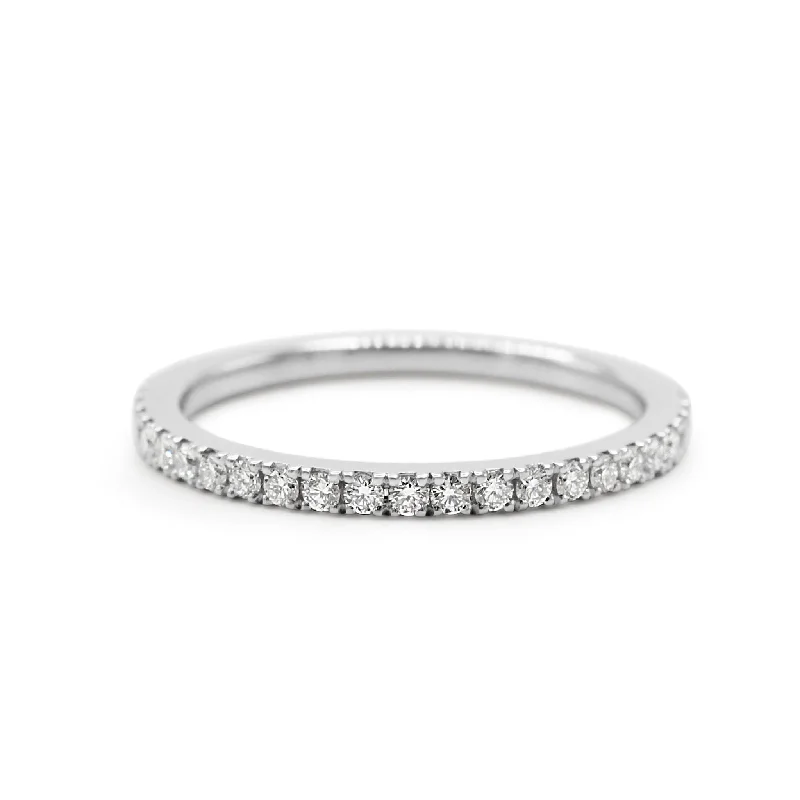 De Beers Classic Diamond Half Eternity Ring - Platinum