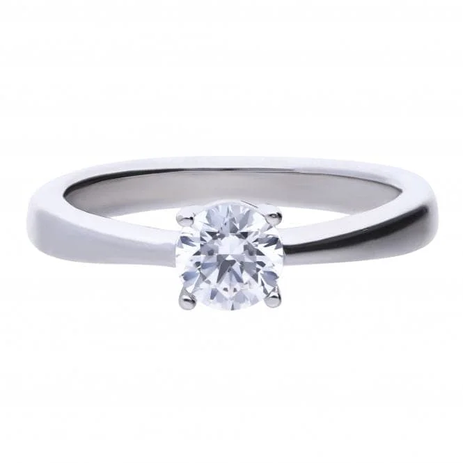 4 Claw Cubic Zirconia Solitaire 0.75ct Ring R3751