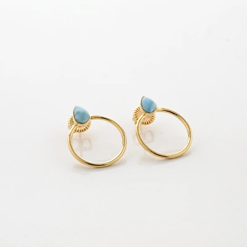 Vermeil Larimar Earrings Vera