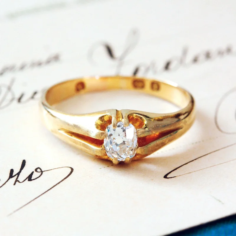 Nice!!! Date 1862 Victorian Antique Diamond Ring