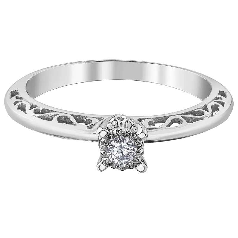 Round  Diamond Solitaire Ring