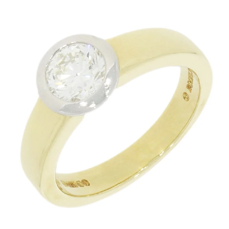 Pre Owned Ladies 18ct Yellow Gold Boodles 0.65ct Diamond Solitaire Ring