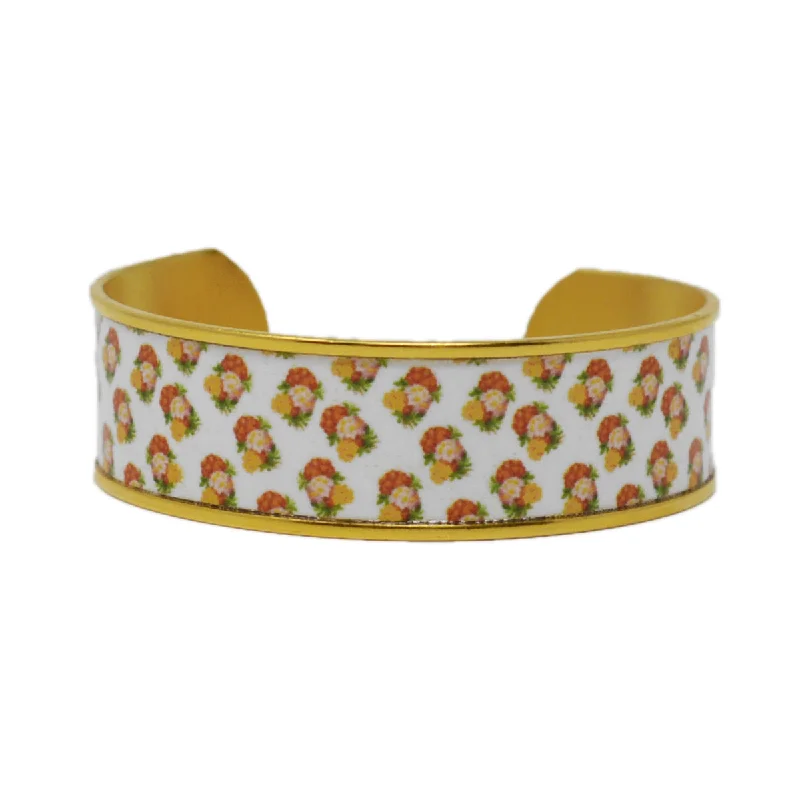 Warm Summer Floral Cuff Bracelet