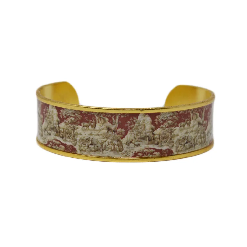 Whitetail Toile Cuff Bracelet