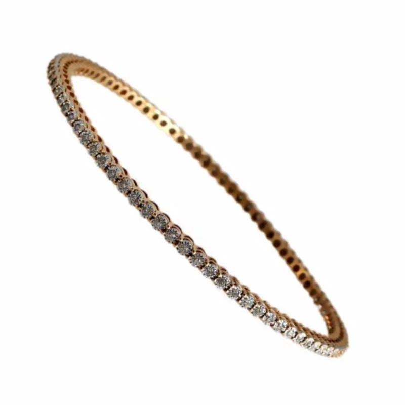 18K Yellow Gold Diamond Bangle