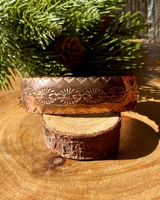 Sam Curtis Copper Hand Stamped Cuff Bracelet