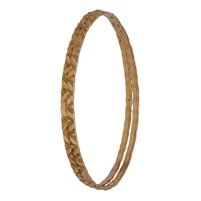 14ct Gold Set of 2 Bangles