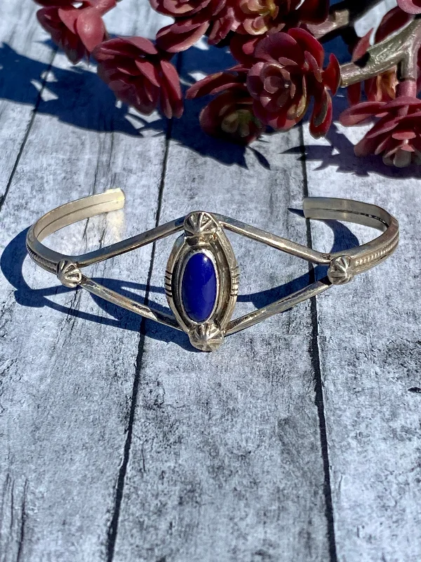 Roger Pino Lapis & Sterling Silver Cuff Bracelet