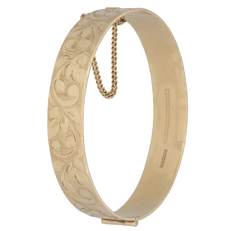 9ct Gold Hinged/Clasp Bangle