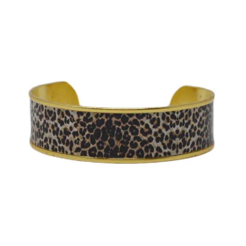 Leopard Print Cuff Bracelet