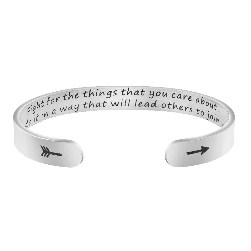 Fight for the Things that You Care about Cuff Bracelets for Women