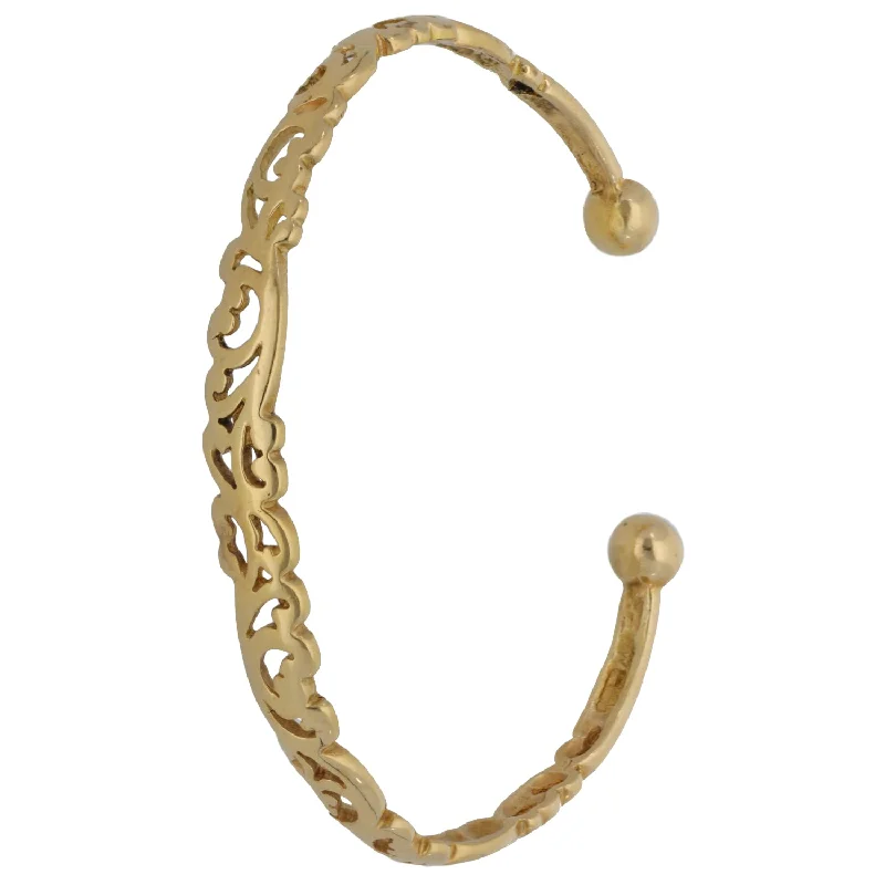 18ct Gold Torque Bangle