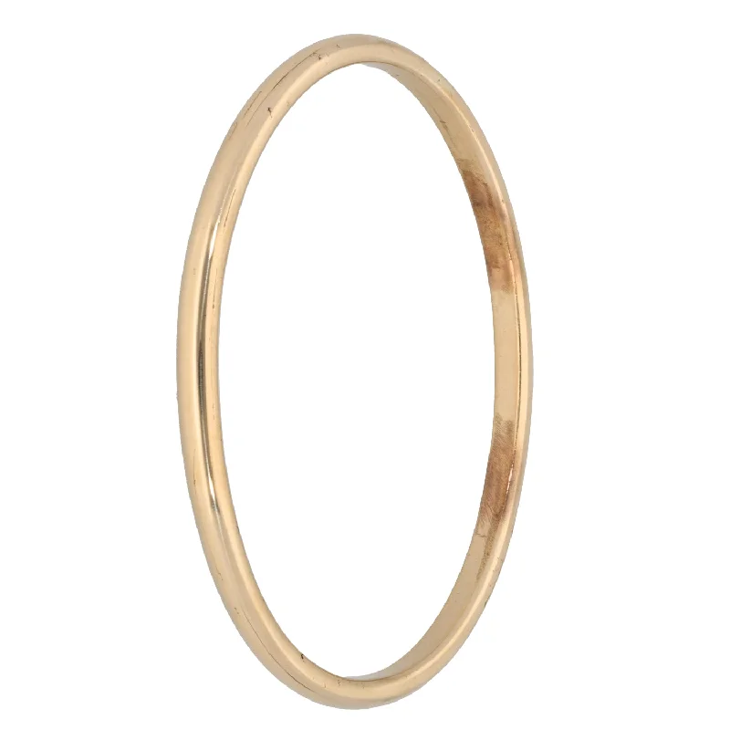 9ct Gold Plain Bangle