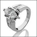 Engagement 2 Ct Marquise Cubic Zirconia Cz Ring