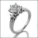 Engagement Round Center 1 Ct princess Cubic Zirconia Cz Ring