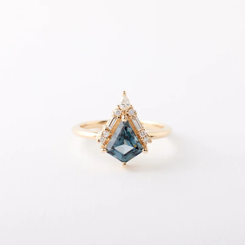 Nori Ring - 1.23 Carat Steel Blue Spinel