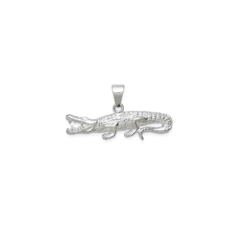 Alligator Pendant (Silver)