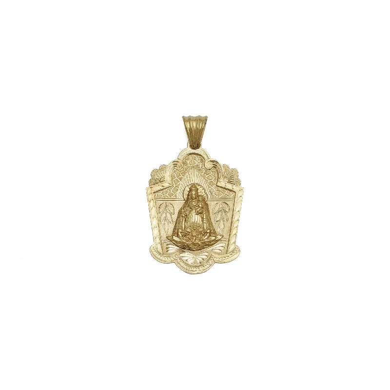 Caridad del Cobre Blessed Virgin Mary Shrine Pendant (18K)