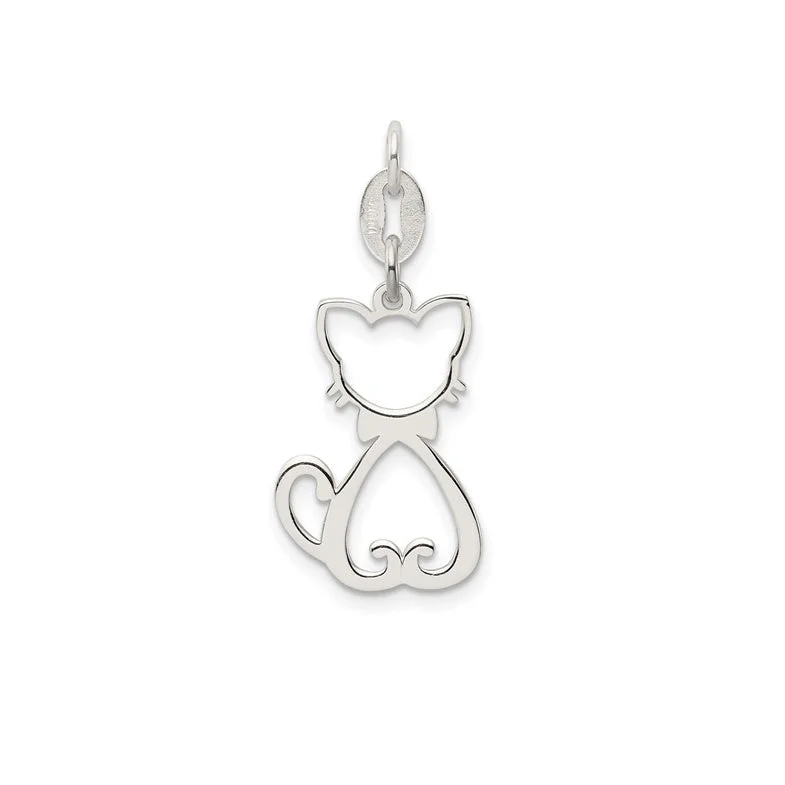 Cat Pendant (Silver)