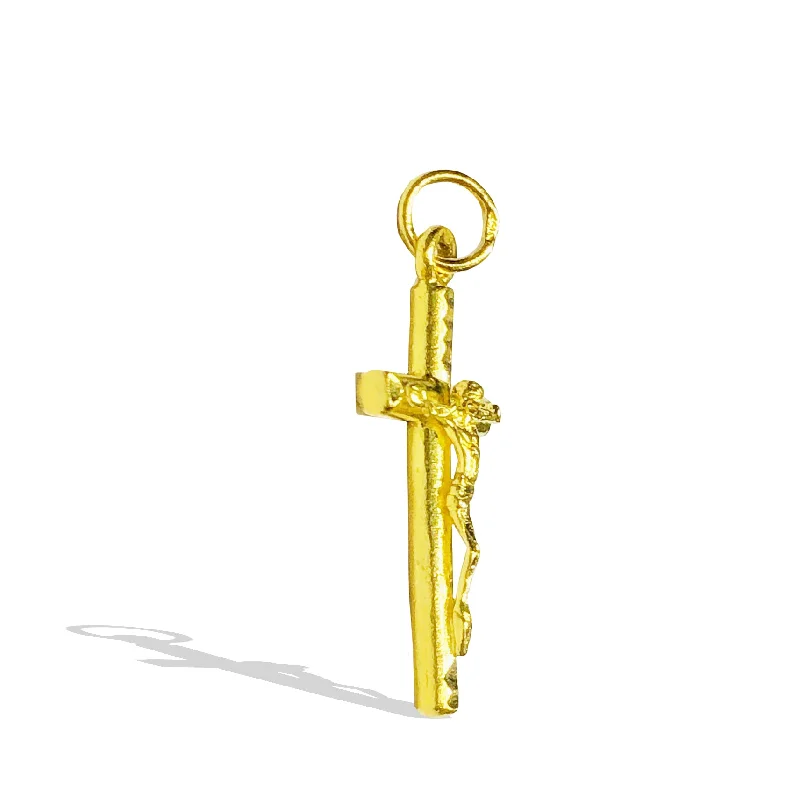 Crucifix Cross Pendant (24K)