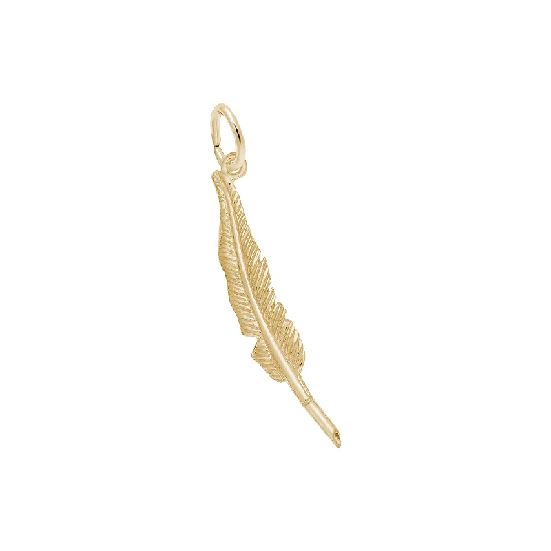 Feather Pen Charm