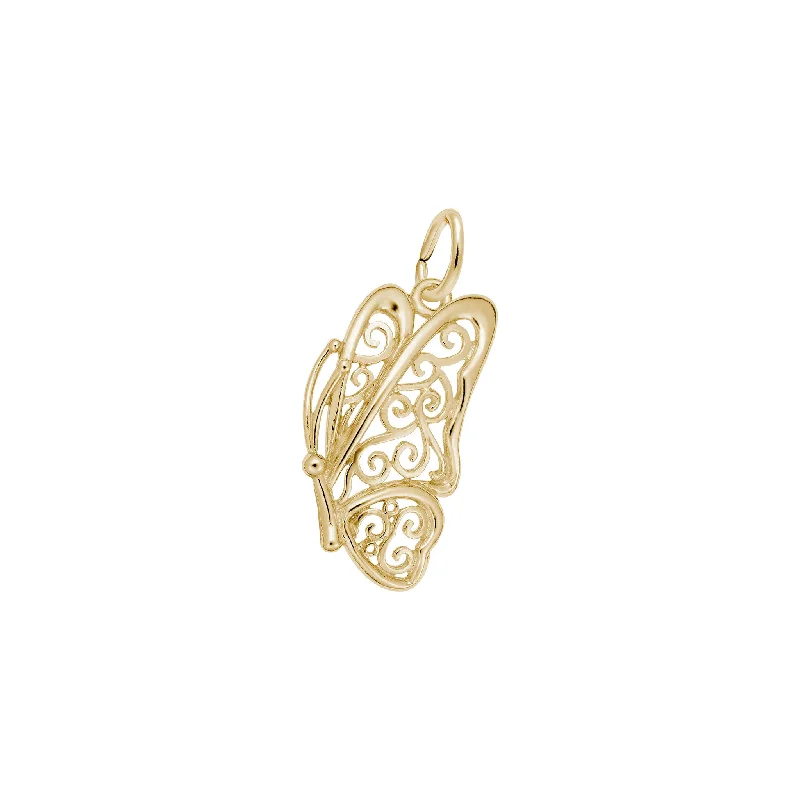 Filigree Butterfly Charm