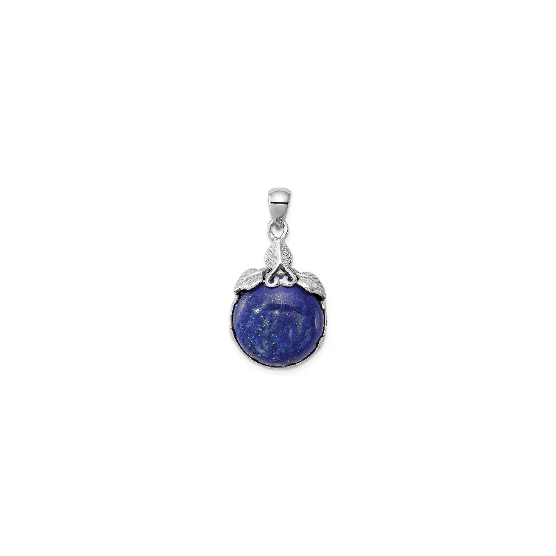 Lapis Lazuli Fruit Pendant (Silver)