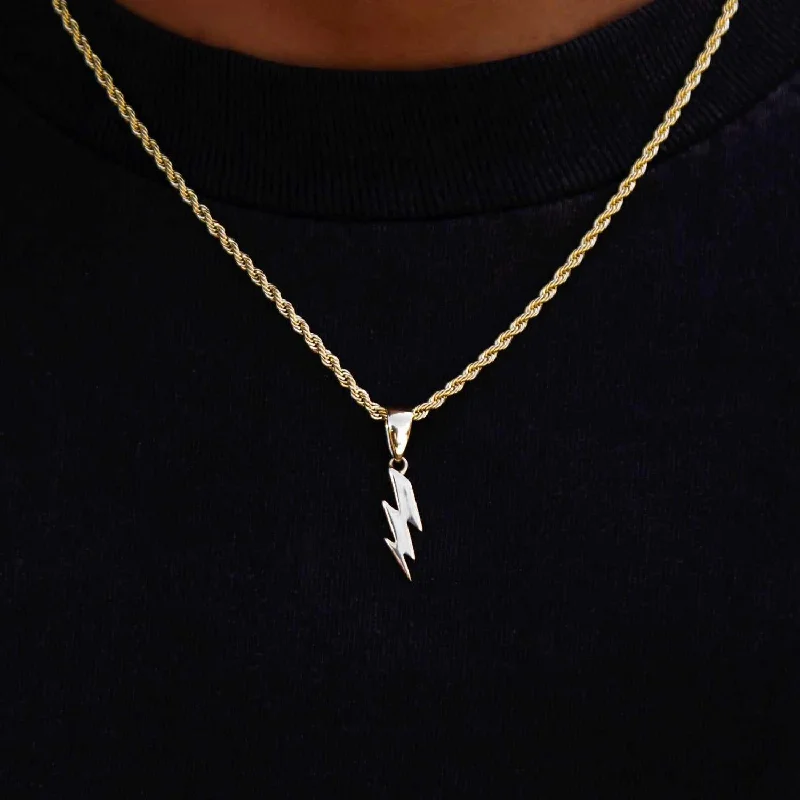 Micro Lightning Bolt Pendant