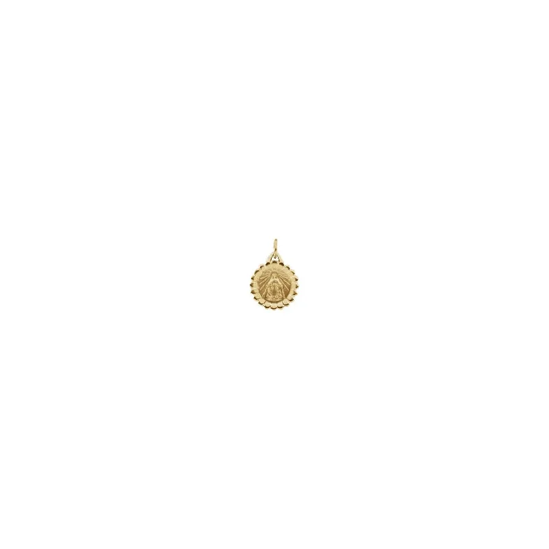 Miraculous Flower Medal Pendant (14K)